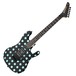 Kramer Nightswan, Black w/ Blue Polka Dots - Front View