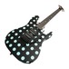 Kramer Nightswan, Black w/ Blue Polka Dots - Angled View