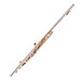 Elkhart 100FLE Student Flute, Silver Plate with Gold Lacquer keys