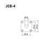 Gotoh JCB-4 Square Edge Mount Jack Plate, Chrome - chart