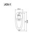 Gotoh JCS-1 Relic Boat Shaped Jack Plate, Aged Chrome - chart