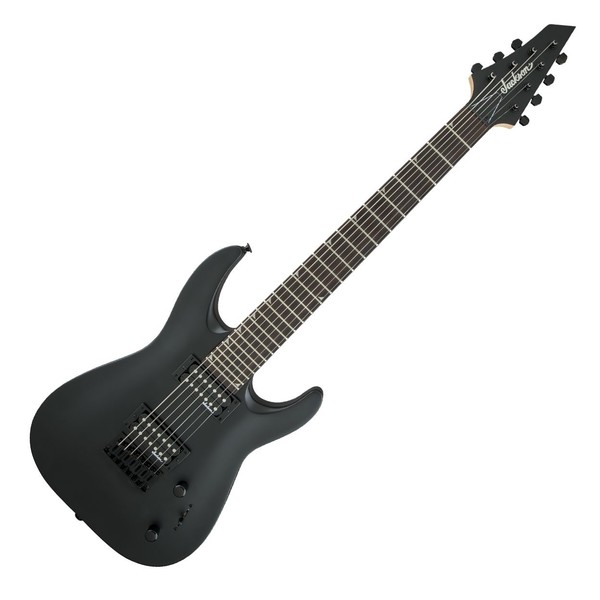 Jackson JS22-7 Dinky 7-String, Satin Black - Front