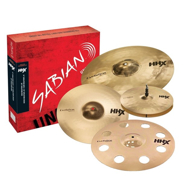 Sabian HHX Evolution Promo Set with Free 18" O-Zone, Brilliant Finish