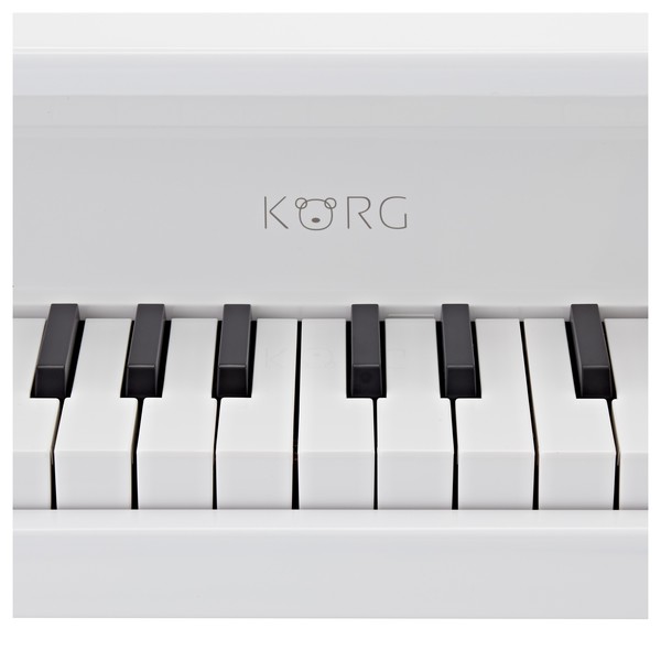 Korg tinyPiano 25 Mini Key Digital Toy Piano, Gloss White at