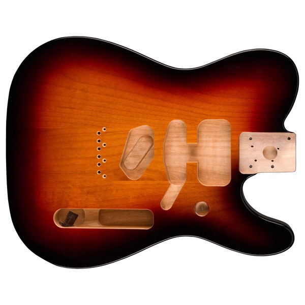 Fender Deluxe Alder Tele Body, 3-Tone Sunburst - main