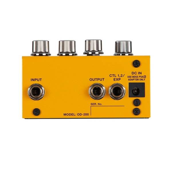 Boss OD-200 Hybrid Drive Pedal with MIDI Connection Cable - pedal back