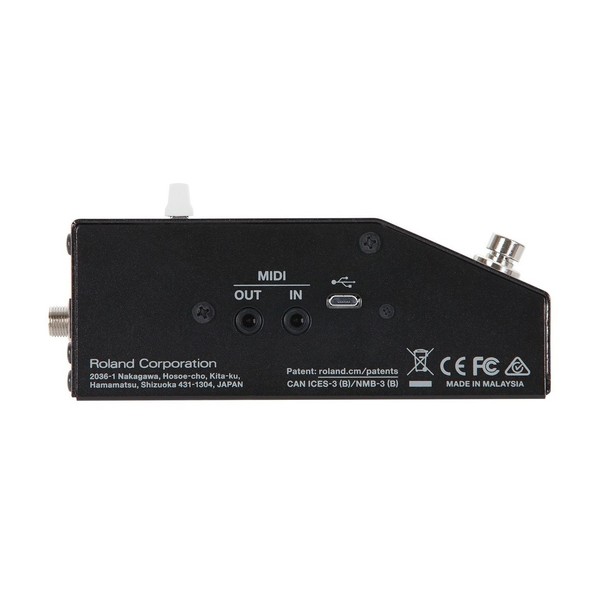 Boss EQ-200 Graphic Equalizer Pedal with MIDI Connection Cable - pedal side
