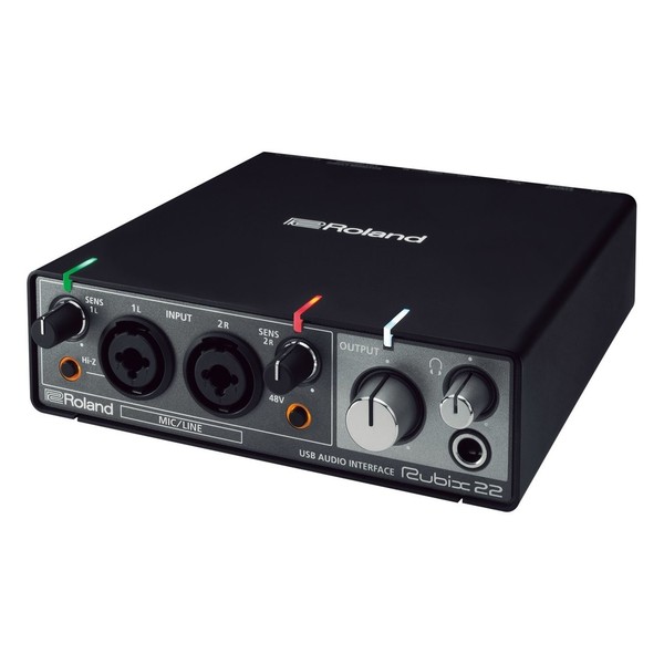 Roland Rubix22 USB Audio Interface - Angled
