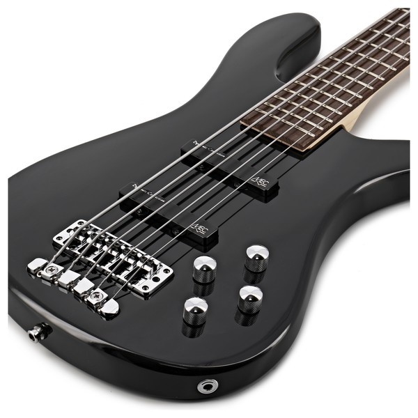 ベース Warwick RockBass Streamer LX5 DISC Warwick RockBass Streamer LX 5-String Bass, Black Solid