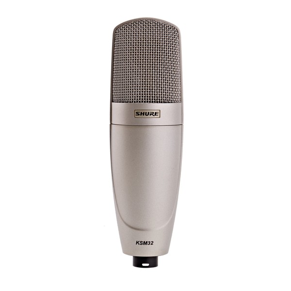 Shure KSM32 Condenser Microphone, Champagne - Front
