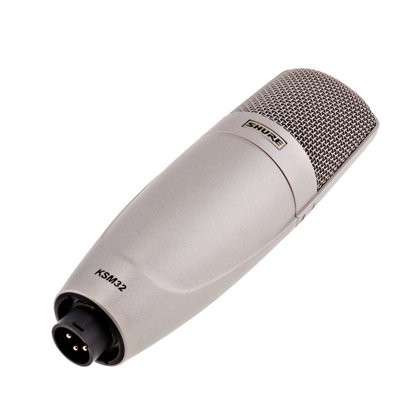 Shure KSM32 Condenser Microphone, Champagne - Front Angled Right