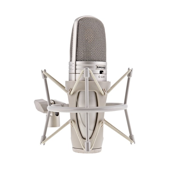 Shure KSM44A Large Dual Diaphragm Microphone - Microphone in Shockmount