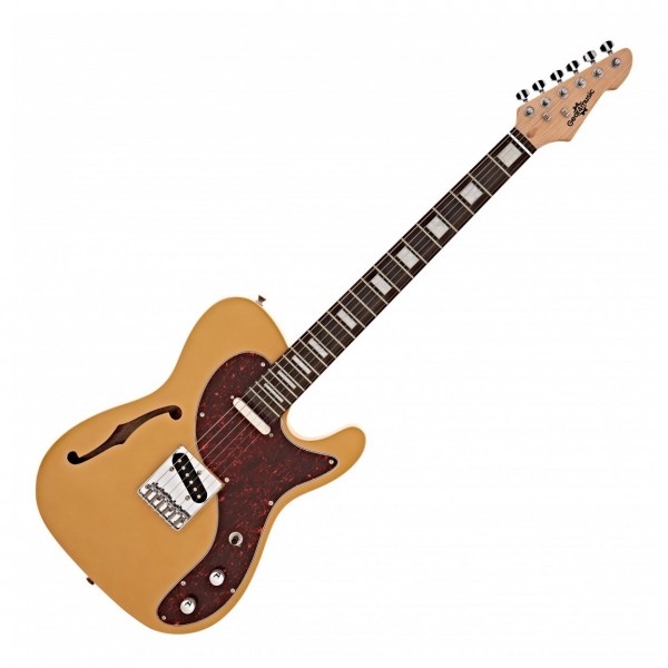 Knoxville Semi-Hollow Electric Guitar by Gear4music, Ivory