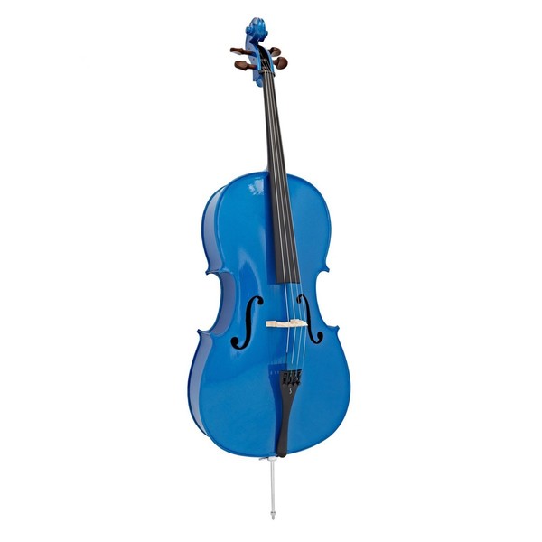 Stentor Harlequin Cello Outfit, Blue, 1/2, Front