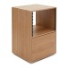 modul 3-Tier Pro Audio Studio Desk with 8U Rack Cabinet, Natural