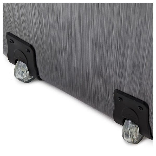 Hidersine Polycarbonate Cello Case, Brushed Silver