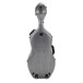 Hidersine Polycarbonate Cello Case, Brushed Silver