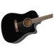 Fender CD-60SCE Dreadnought Electro Acoustic, Black Right