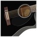 Fender CD-60SCE Dreadnought Electro Acoustic, Black Close Up