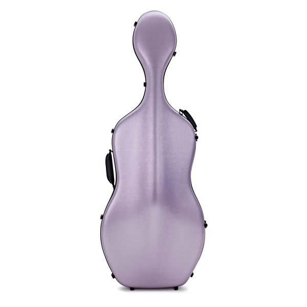 Hidersine Polycarbonate Cello Case, Brushed Purple