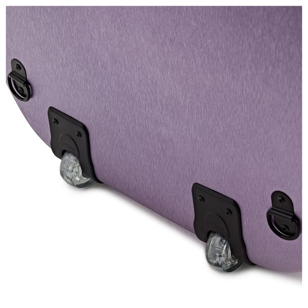 Hidersine Polycarbonate Cello Case, Brushed Purple
