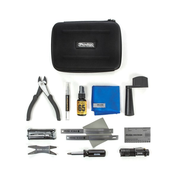 Dunlop Maintenance Tool Kit Guitar Complete Set-Up inside