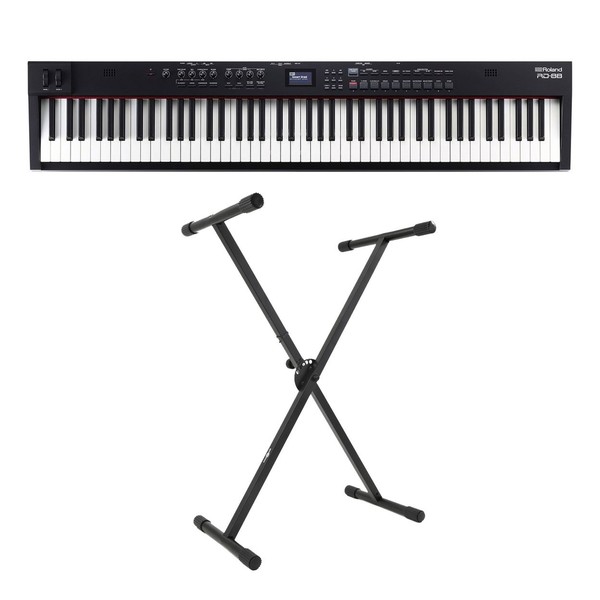 Roland RD-88 Compact 88-Key Stage Piano with X-Frame Stand