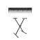 Roland Go:Piano PX 88 Key Digital Piano with X-Frame Stand