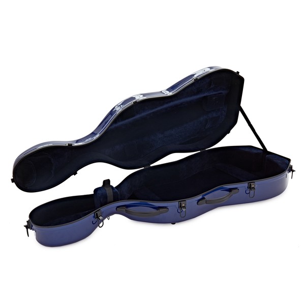 Hidersine Fibreglass Cello Case, Blue