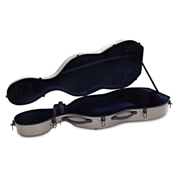 Hidersine Fibreglass Cello Case, Grey