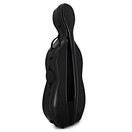 Hidersine Fibreglass Cello Case, Black