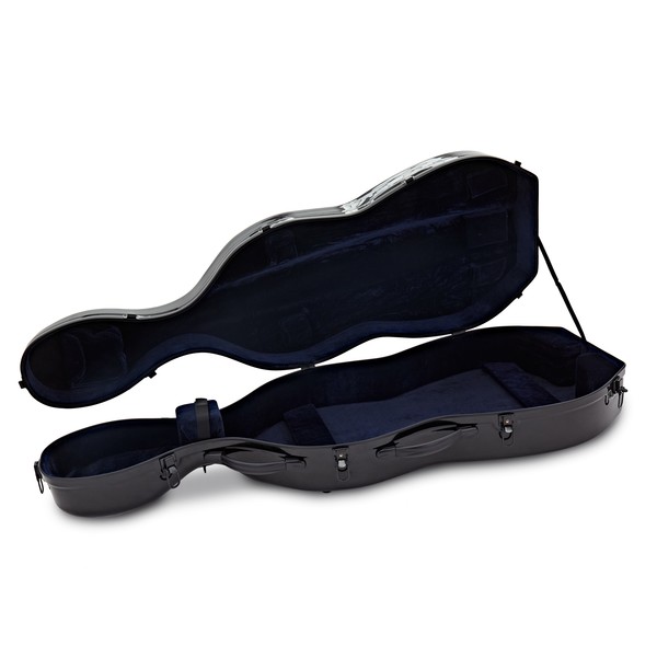 Hidersine Fibreglass Cello Case, Black