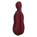 Hidersine Fibreglass Cello Case, Wine Red
