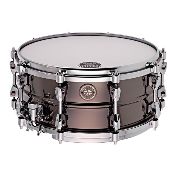 Tama Starphonic 14" x 6'' Steel Snare Drum, Black Steel