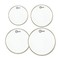 Aquarian Classic Clear Drumhead Pack, 10'', 12'', 14