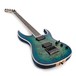 BC Rich Shredzilla Prophecy Archtop EverTune, Cyan Blue Burl