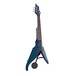 Wood Viper 5 String Electric Violin, Caribbean Blue Quilt Maple