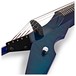 Wood Viper 5 String Electric Violin, Caribbean Blue Quilt Maple