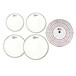 Aquarian RSP2C Clear Drumhead Pack w/Free Rapid Replacement System