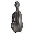 Hidersine Polycarbonate Cello Case, Carbon Fibre Effect