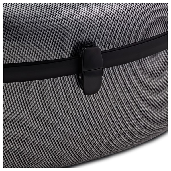 Hidersine Polycarbonate Cello Case, Carbon Fibre Effect