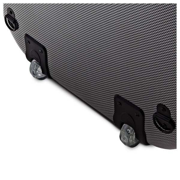 Hidersine Polycarbonate Cello Case, Carbon Fibre Effect