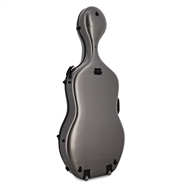 Hidersine Polycarbonate Cello Case, Carbon Fibre Effect