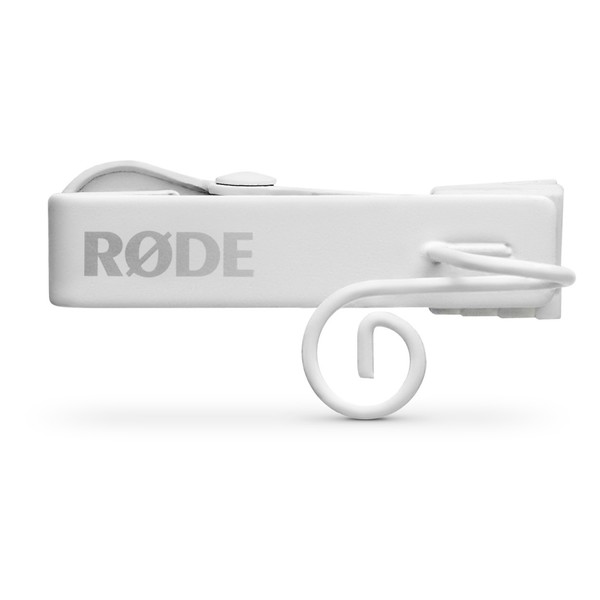 Lavalier Go Microphone, White - Clip