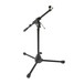 Low Mic Stand with Extending Boom Arm
