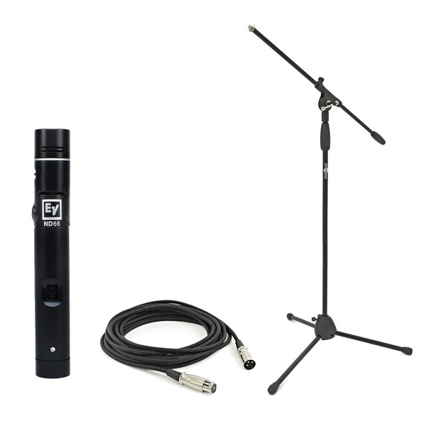 Electro-Voice ND66 Condenser Instrument Microphone with Stand & Cable