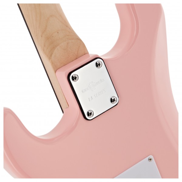 LA Electric Guitar Pink, 10W Guitar Amp & Accessory Pack