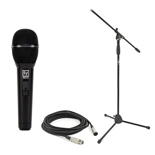 Electro-Voice ND76S Vocal Microphone With Switch with Stand & Cable