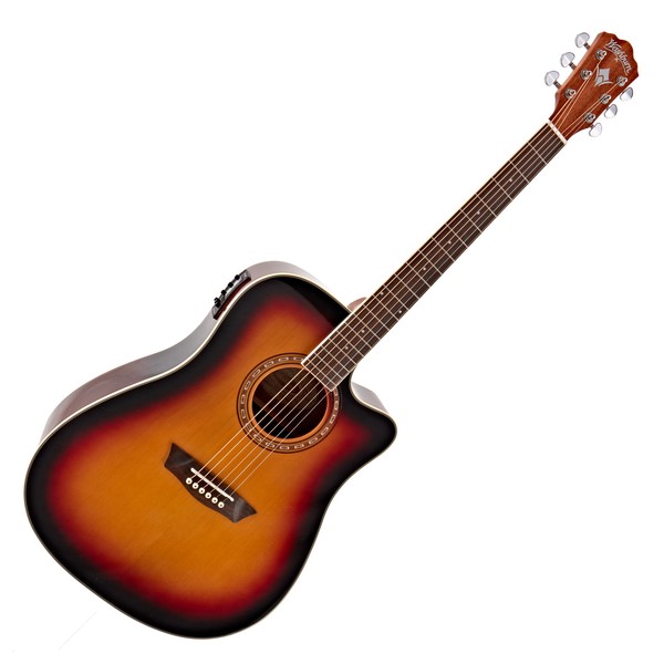 Washburn D7SCE Harvest Electro Acoustic, Tobacco Sunburst