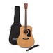 Washburn D5 Apprentice Dreadnought Acoustic Pack, Natural